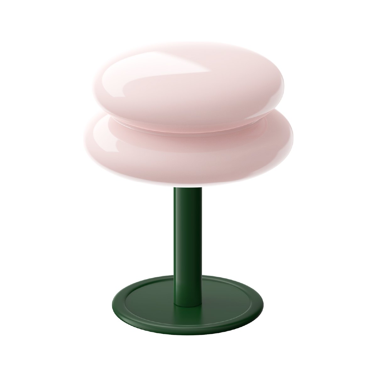 SNOWMAN22 V2 SOLID Table — Peach / Deep Green