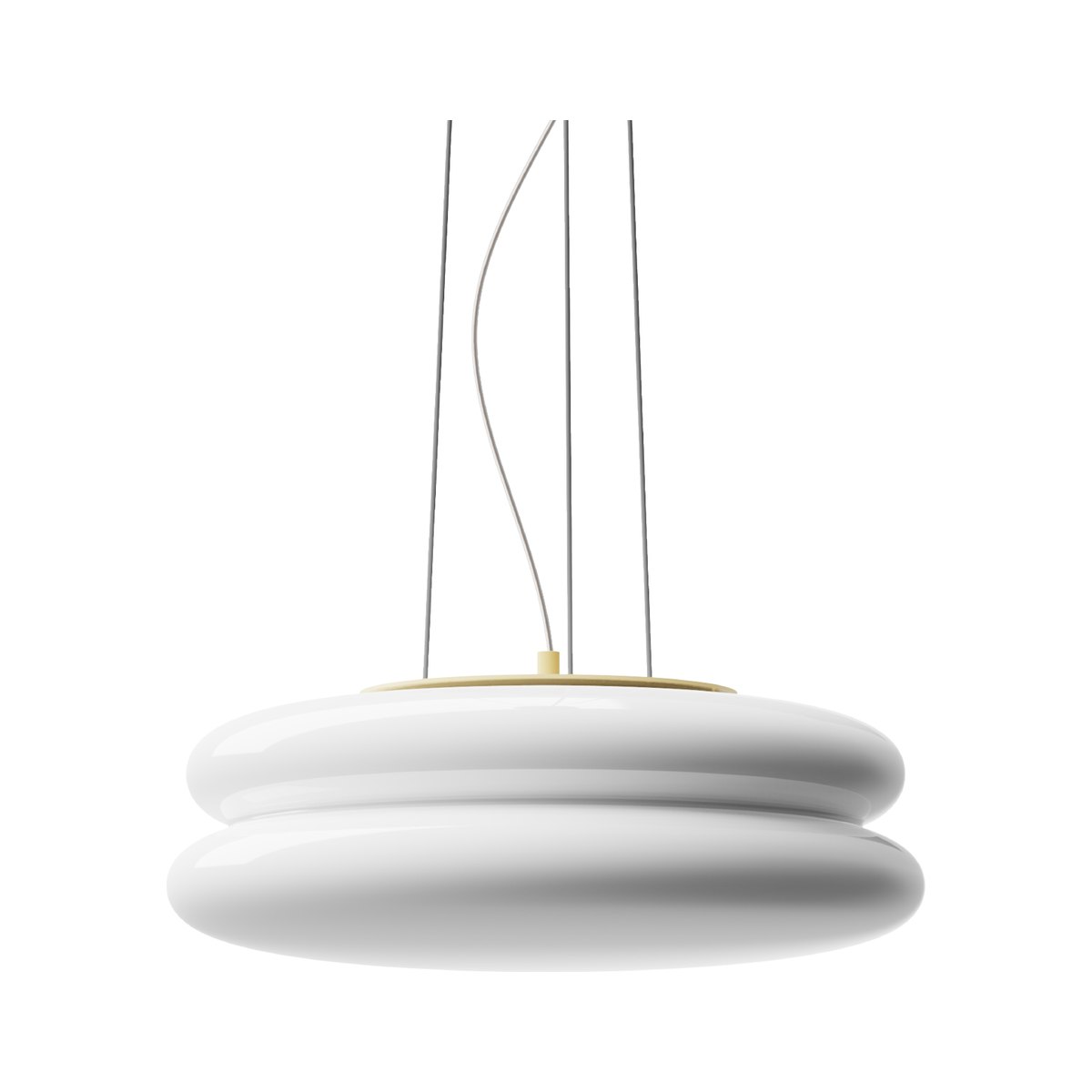 SNOWMAN40 Pendant — Butter / White